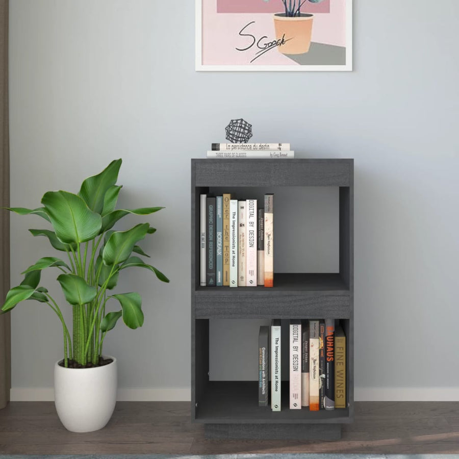 Boekenkast Massief Grenenhout 40 x 35 x 71 cm Grijs