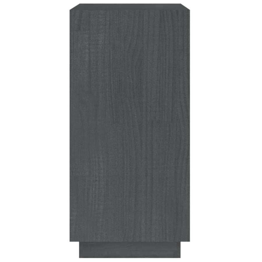 Boekenkast Massief Grenenhout 40 x 35 x 71 cm Grijs