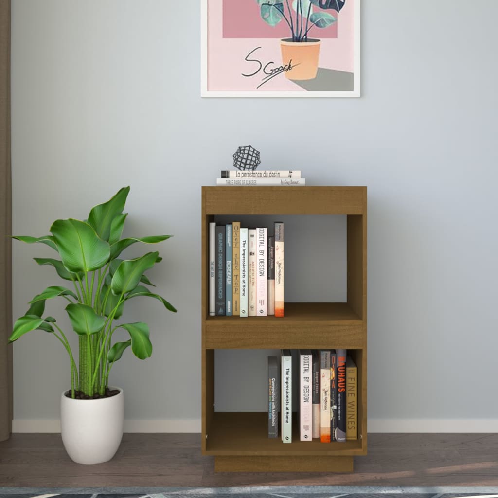 Boekenkast Massief Grenenhout 40 x 35 x 71 cm Honingbruin