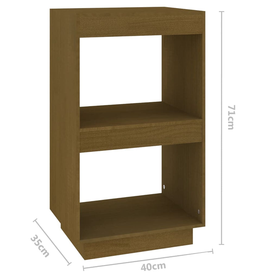 Boekenkast Massief Grenenhout 40 x 35 x 71 cm Honingbruin