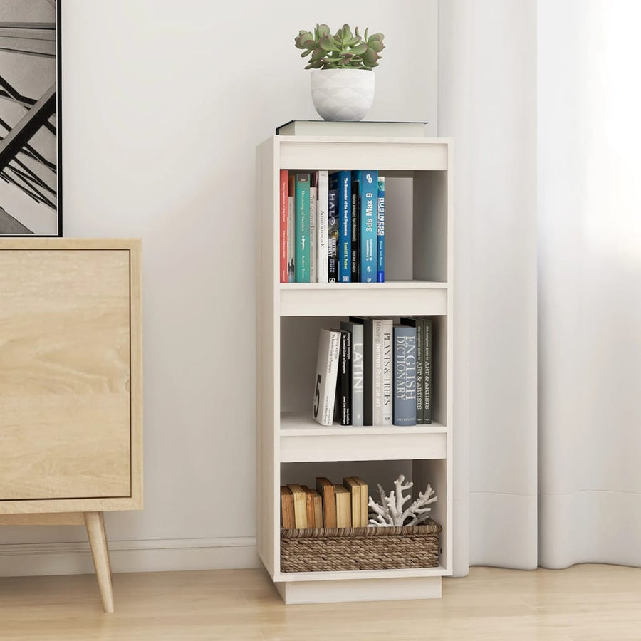 Boekenkast/Kamerscherm Massief Grenenhout 40 x 35 x 103 cm Wit