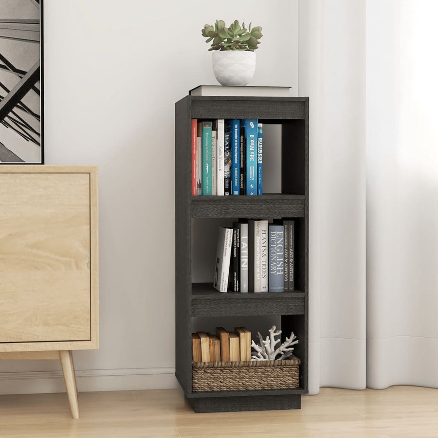 Boekenkast/Kamerscherm Massief Grenenhout 40 x 35 x 103 cm Grijs