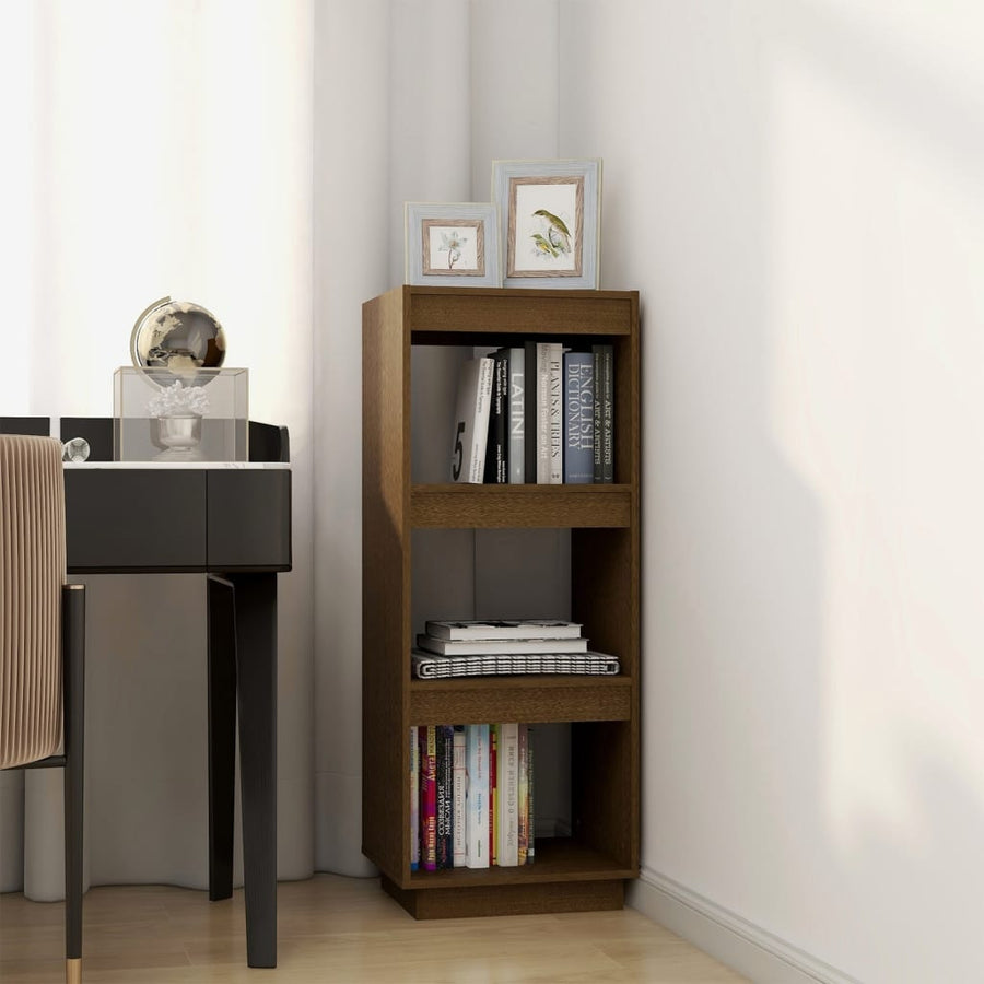 Boekenkast/kamerscherm massief grenenhout honingbruin 40 x 35 x 103 cm Honingbruin