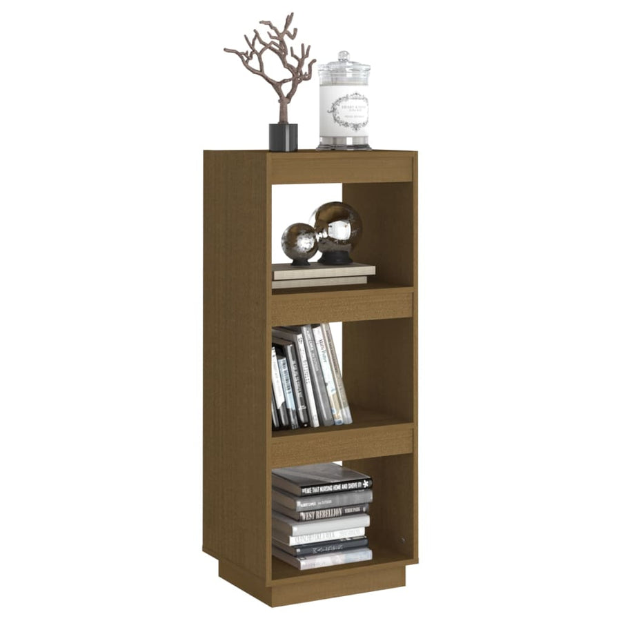 Boekenkast/kamerscherm massief grenenhout honingbruin 40 x 35 x 103 cm Honingbruin