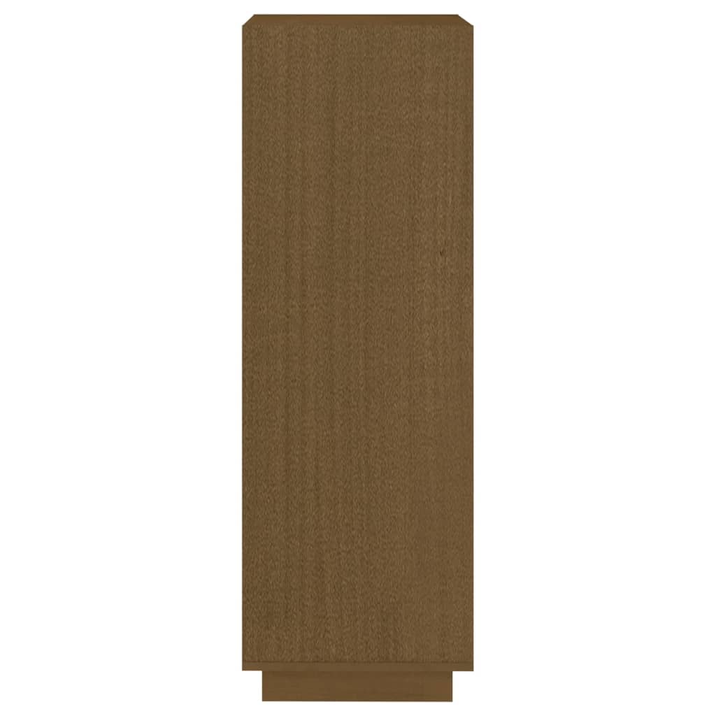 Boekenkast/kamerscherm massief grenenhout honingbruin 40 x 35 x 103 cm Honingbruin