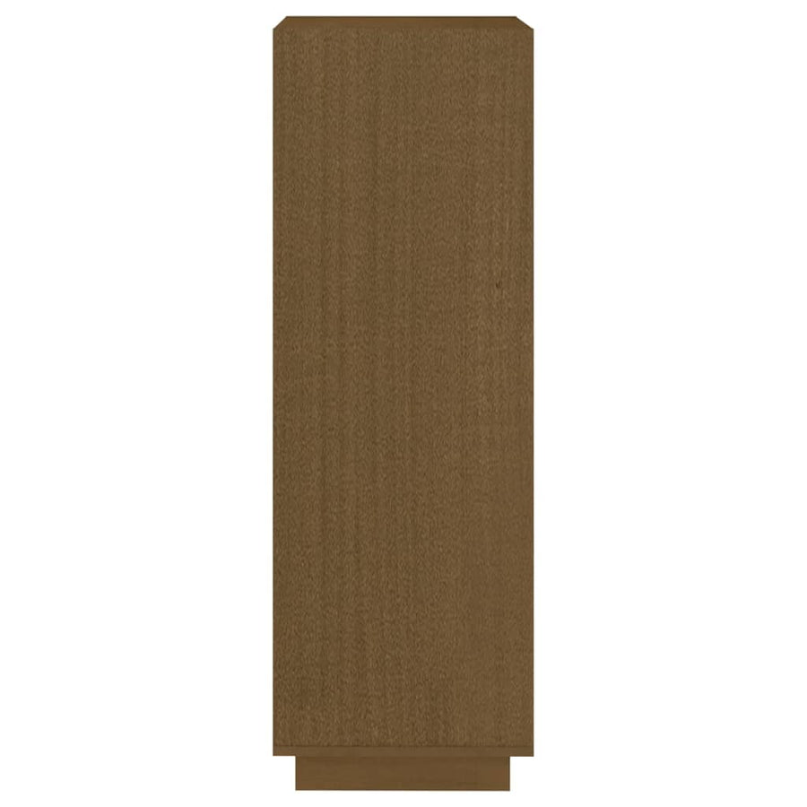 Boekenkast/kamerscherm massief grenenhout honingbruin 40 x 35 x 103 cm Honingbruin