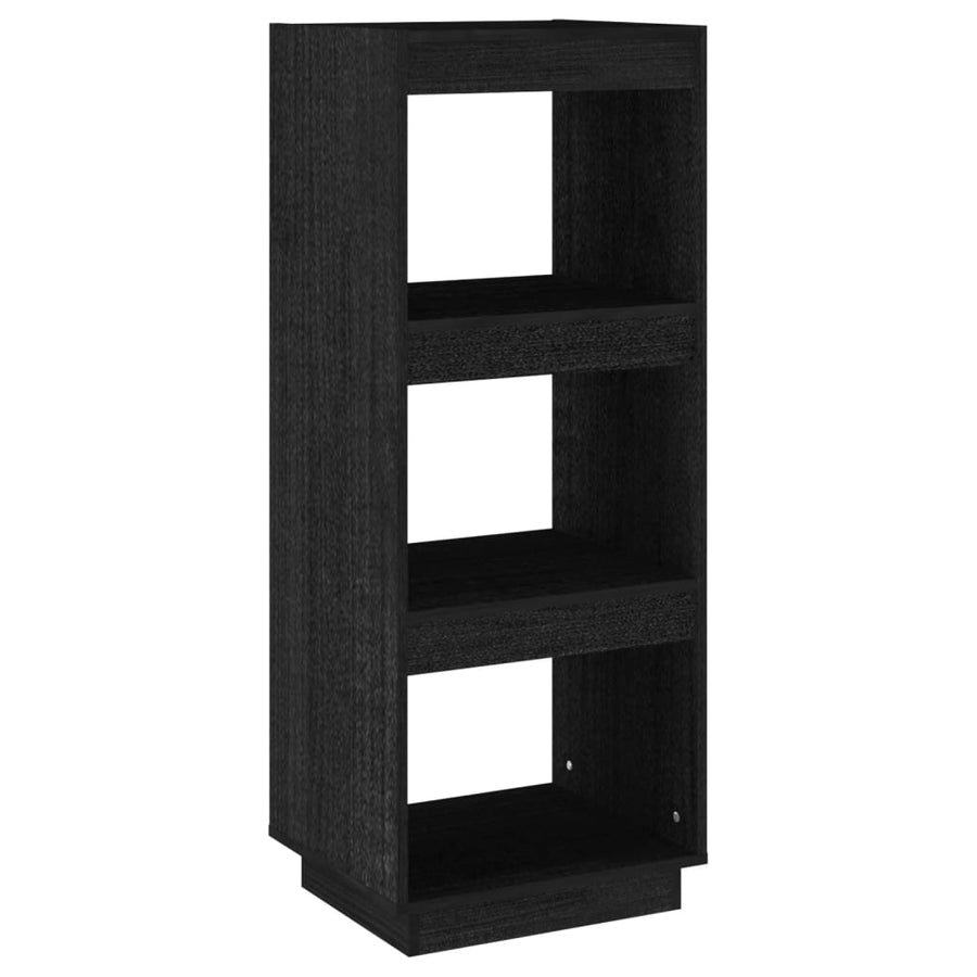 Boekenkast/Kamerscherm Massief Grenenhout 40 x 35 x 103 cm Zwart