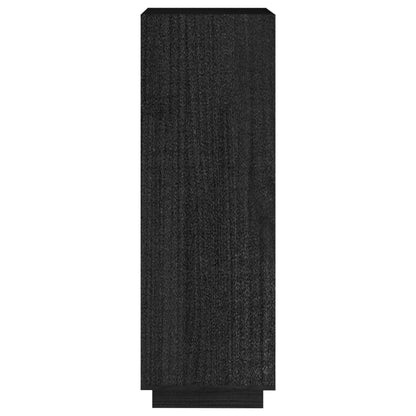 Boekenkast/Kamerscherm Massief Grenenhout 40 x 35 x 103 cm Zwart