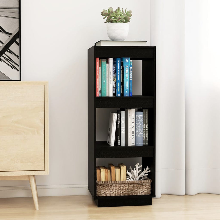 Boekenkast/Kamerscherm Massief Grenenhout 40 x 35 x 103 cm Zwart