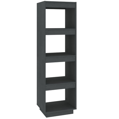 Boekenkast/Kamerscherm Massief Grenenhout 40 x 35 x 135 cm Grijs