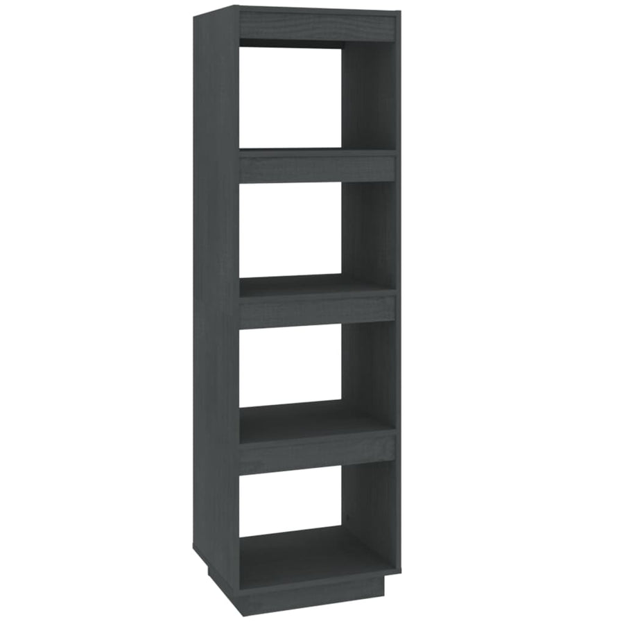 Boekenkast/Kamerscherm Massief Grenenhout 40 x 35 x 135 cm Grijs