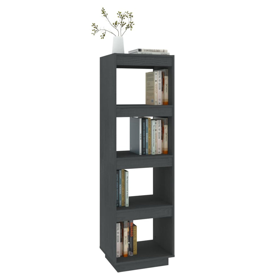 Boekenkast/Kamerscherm Massief Grenenhout 40 x 35 x 135 cm Grijs
