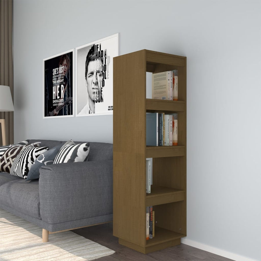 Boekenkast/Kamerscherm Grenenhout 40 x 35 x 135 cm Honingbruin