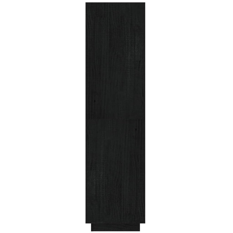 Boekenkast/Kamerscherm Massief Grenenhout 40 x 35 x 135 cm Zwart