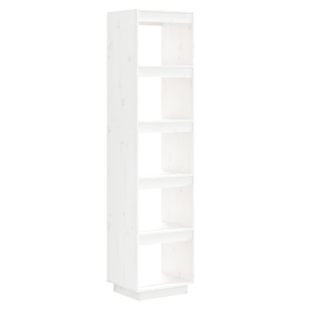 Boekenkast/Kamerscherm Massief Grenenhout 40 x 35 x 167 cm Wit