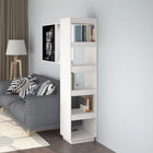 Bookcase/room divider 40x35x167 cm solid pine white