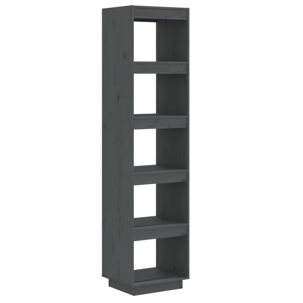 Boekenkast/Kamerscherm Massief Grenenhout 40 x 35 x 167 cm Grijs