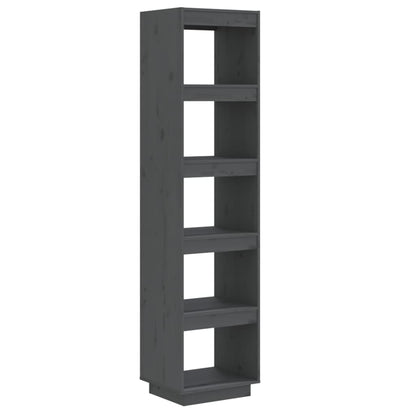 Boekenkast/Kamerscherm Massief Grenenhout 40 x 35 x 167 cm Grijs
