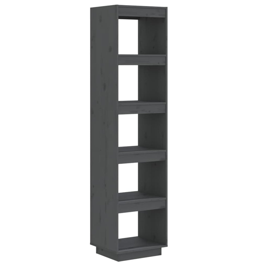 Boekenkast/Kamerscherm Massief Grenenhout 40 x 35 x 167 cm Grijs
