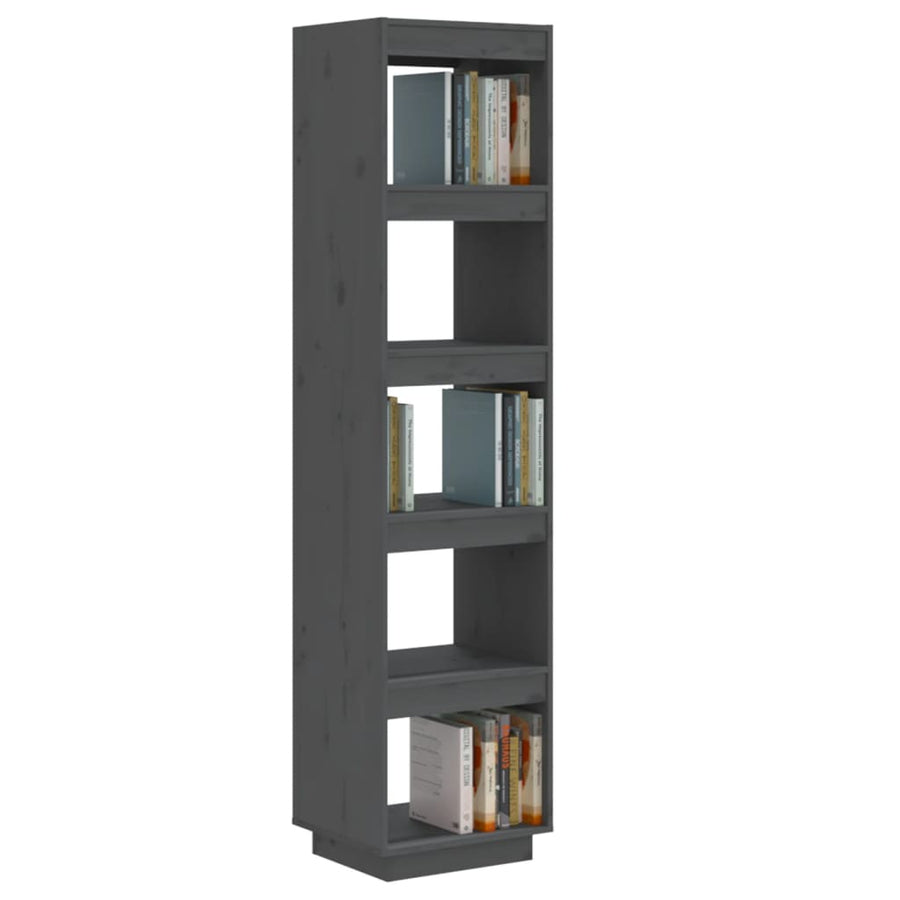 Boekenkast/Kamerscherm Massief Grenenhout 40 x 35 x 167 cm Grijs