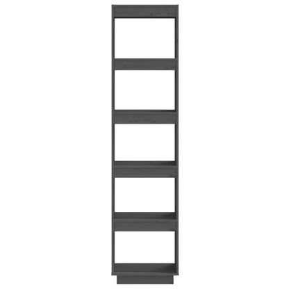 Boekenkast/Kamerscherm Massief Grenenhout 40 x 35 x 167 cm Grijs
