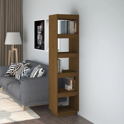 Boekenkast/Kamerscherm Grenenhout 40 x 35 x 167 cm Honingbruin