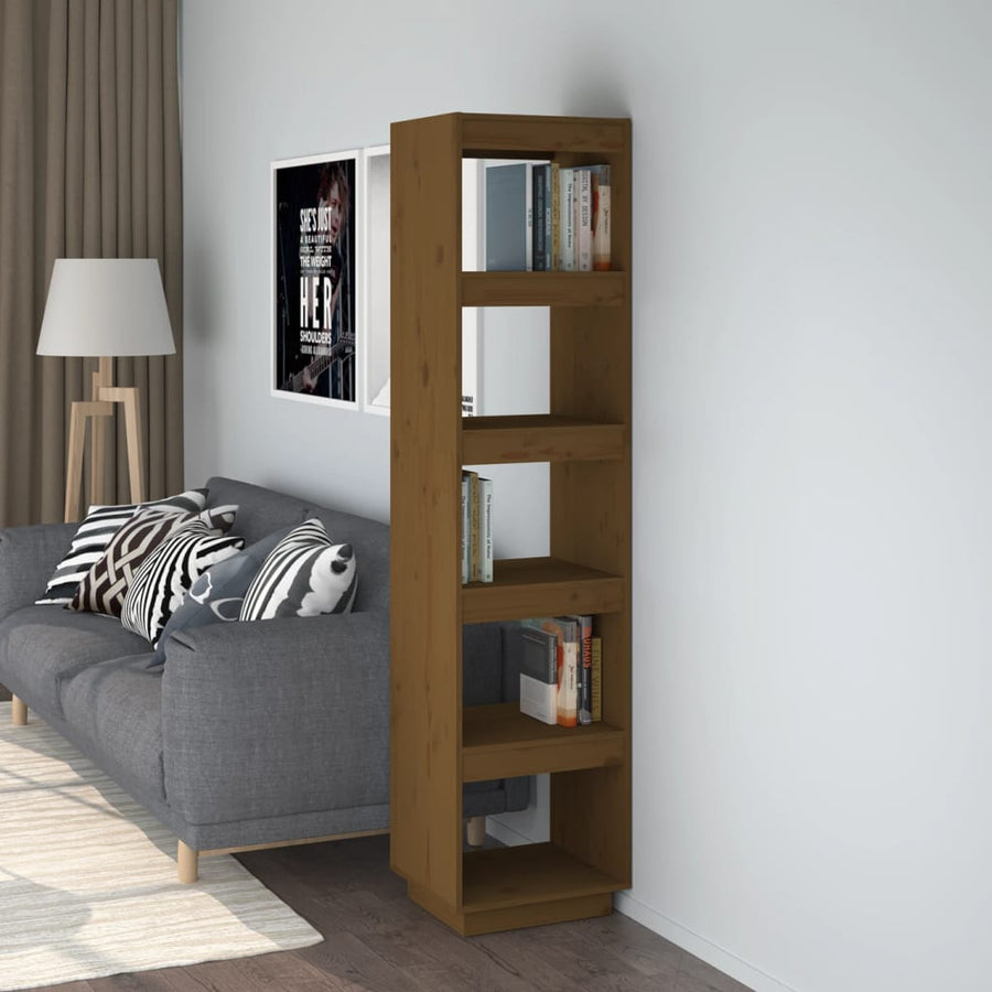 Boekenkast/Kamerscherm Grenenhout 40 x 35 x 167 cm Honingbruin