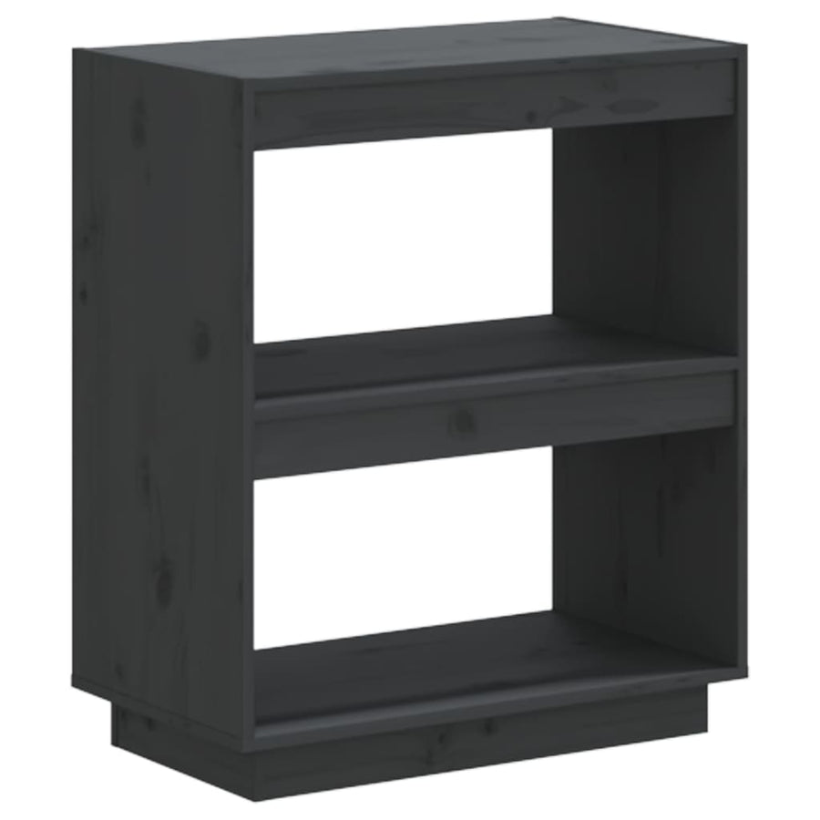 Boekenkast Massief Grenenhout 60 x 35 x 71 cm Grijs