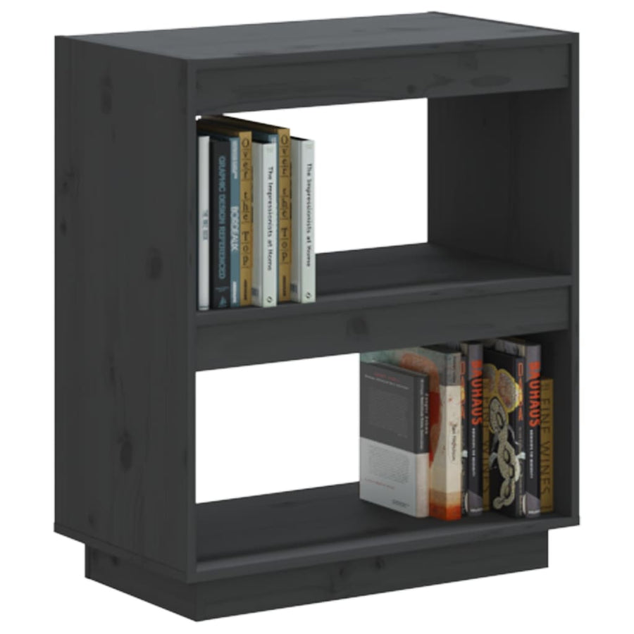 Boekenkast Massief Grenenhout 60 x 35 x 71 cm Grijs