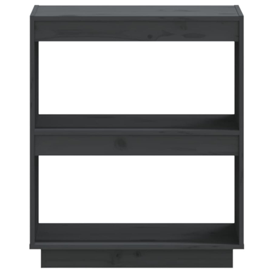 Boekenkast Massief Grenenhout 60 x 35 x 71 cm Grijs
