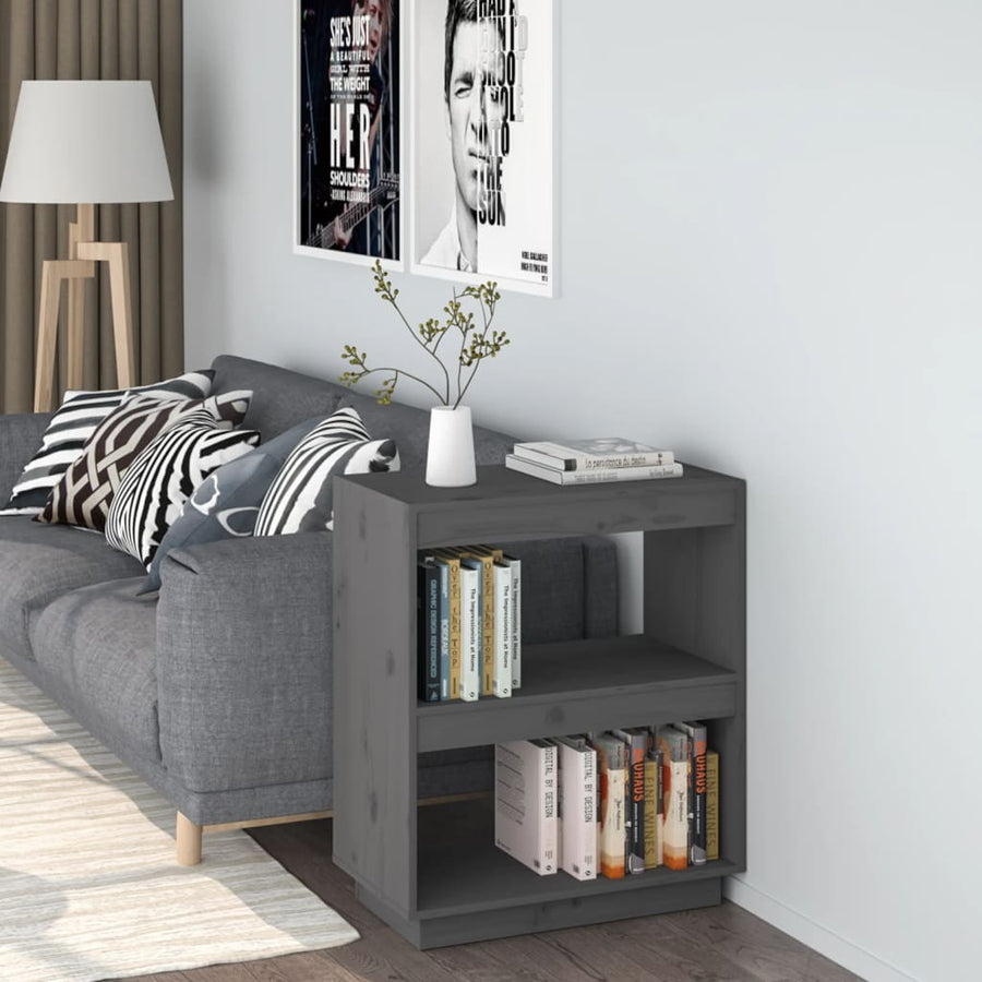 Boekenkast Massief Grenenhout 60 x 35 x 71 cm Grijs