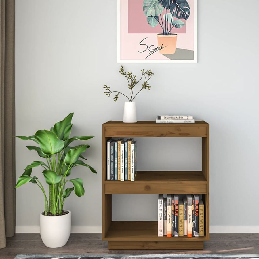 Boekenkast Massief Grenenhout 60 x 35 x 71 cm Honingbruin