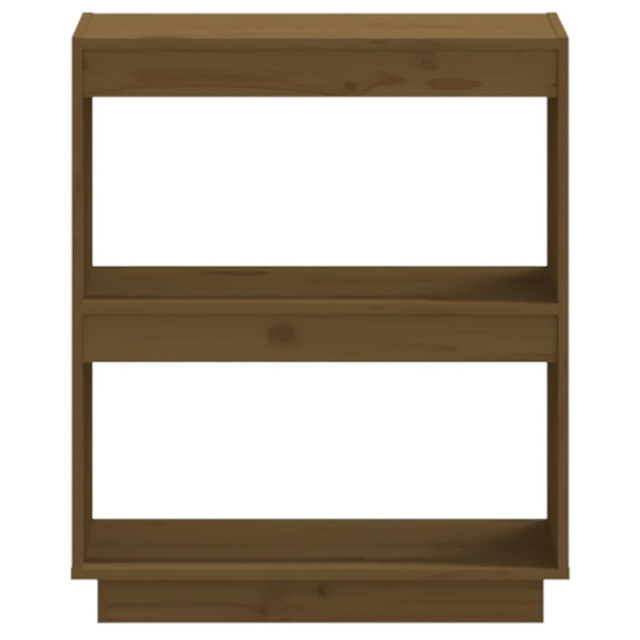 Boekenkast Massief Grenenhout 60 x 35 x 71 cm Honingbruin