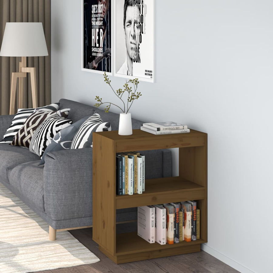 Boekenkast Massief Grenenhout 60 x 35 x 71 cm Honingbruin