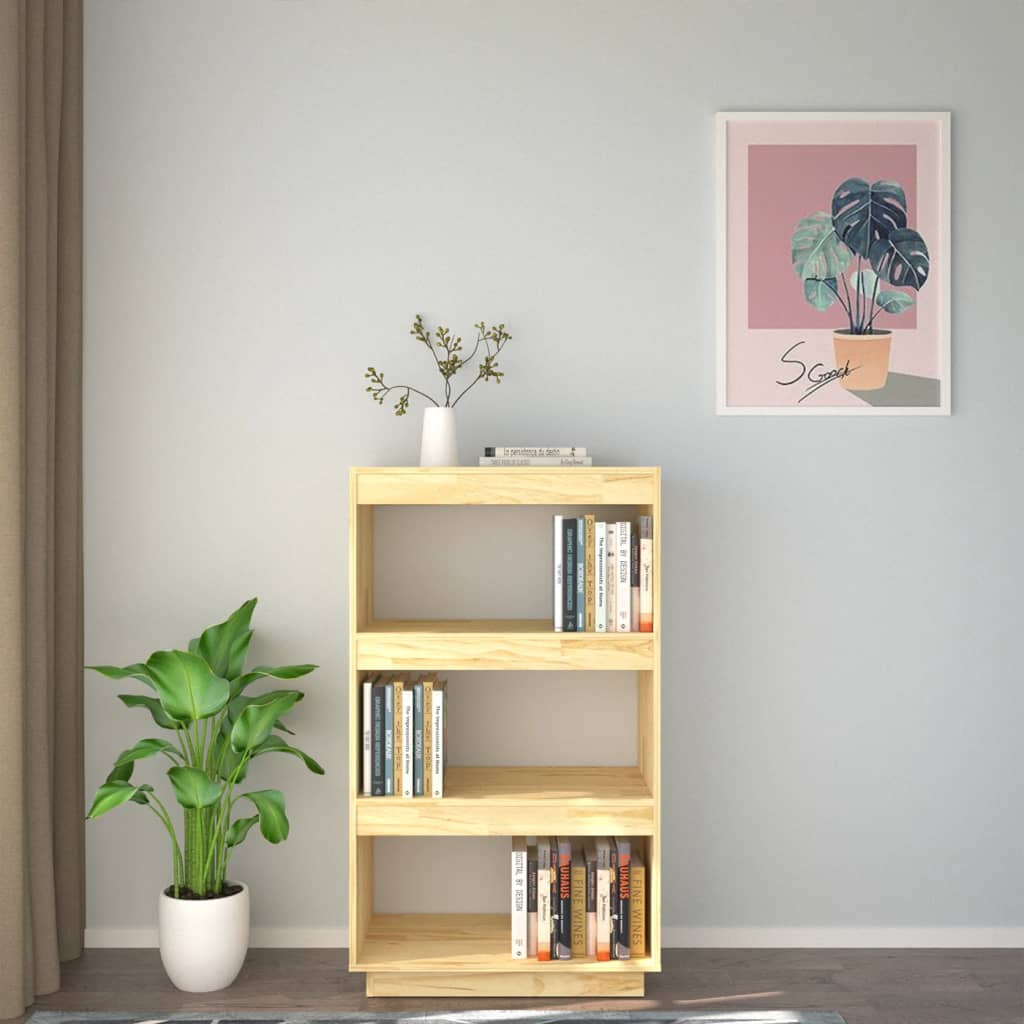 Boekenkast / Kamerscherm Massief Grenenhout 60 x 35 x 103 cm Naturel
