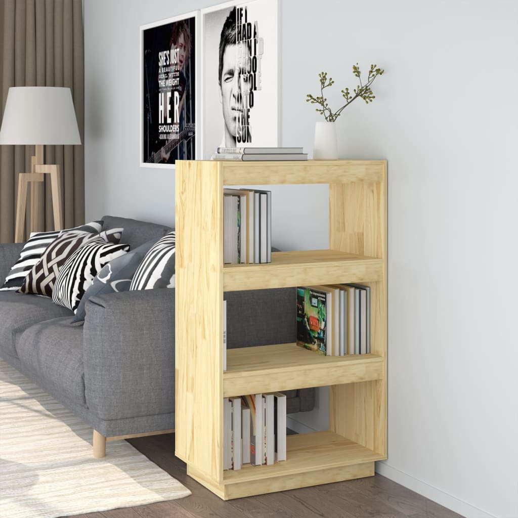 Boekenkast / Kamerscherm Massief Grenenhout 60 x 35 x 103 cm Naturel