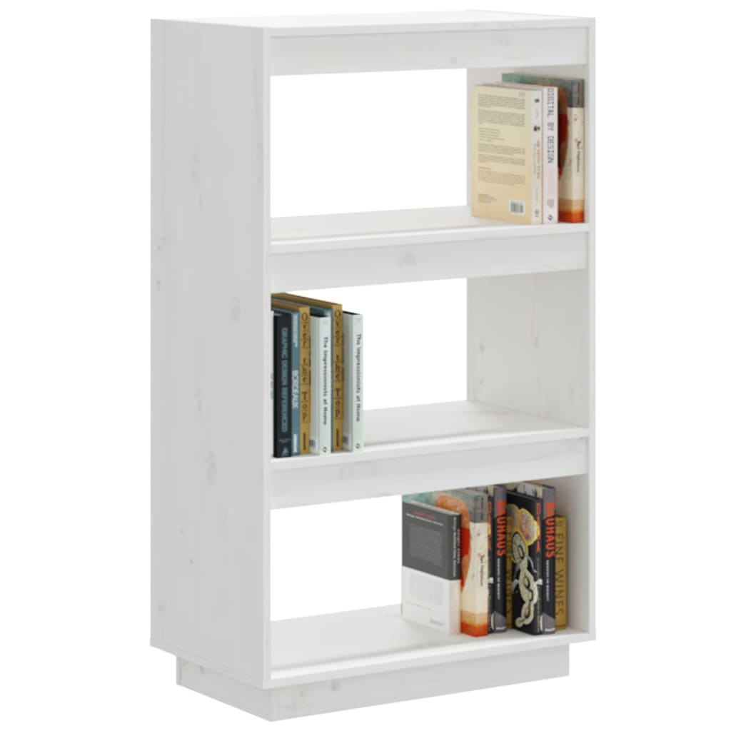 Boekenkast/Kamerscherm Massief Grenenhout 60 x 35 x 103 cm Wit