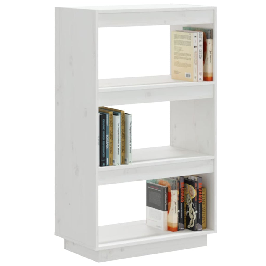 Boekenkast/Kamerscherm Massief Grenenhout 60 x 35 x 103 cm Wit