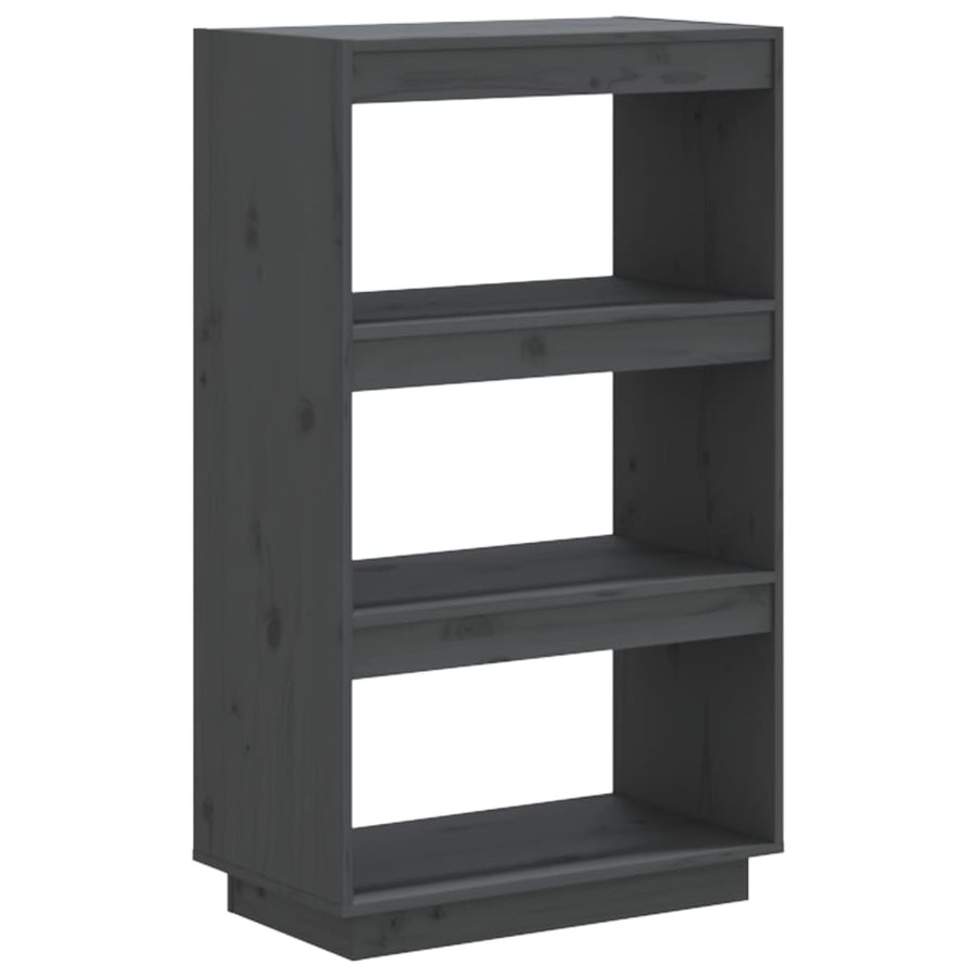 Boekenkast/Kamerscherm Massief Grenenhout 60 x 35 x 103 cm Grijs
