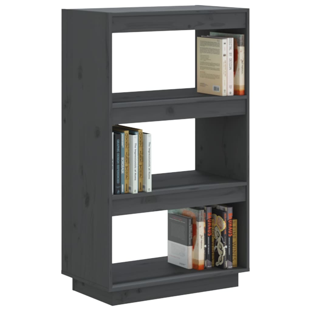 Boekenkast/Kamerscherm Massief Grenenhout 60 x 35 x 103 cm Grijs
