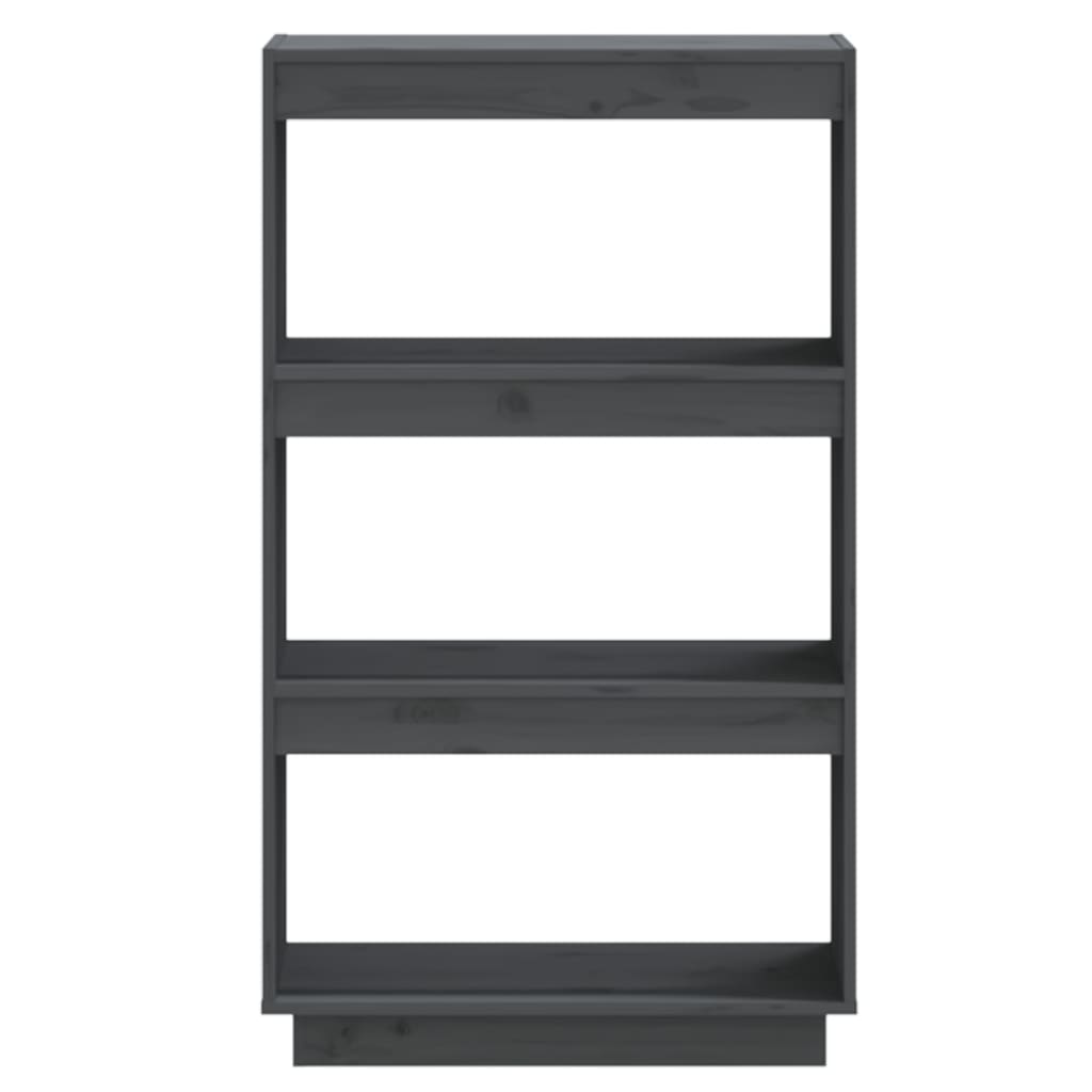 Boekenkast/Kamerscherm Massief Grenenhout 60 x 35 x 103 cm Grijs