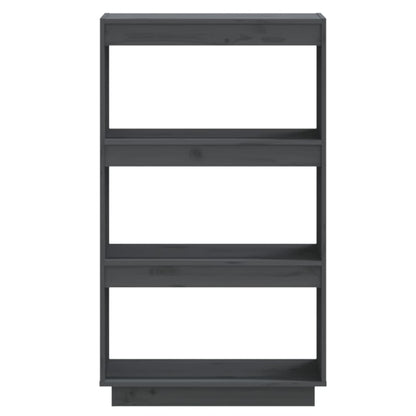 Boekenkast/Kamerscherm Massief Grenenhout 60 x 35 x 103 cm Grijs