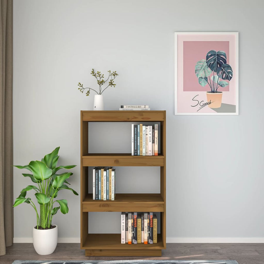 Boekenkast/Kamerscherm Grenenhout 60 x 35 x 103 cm Honingbruin