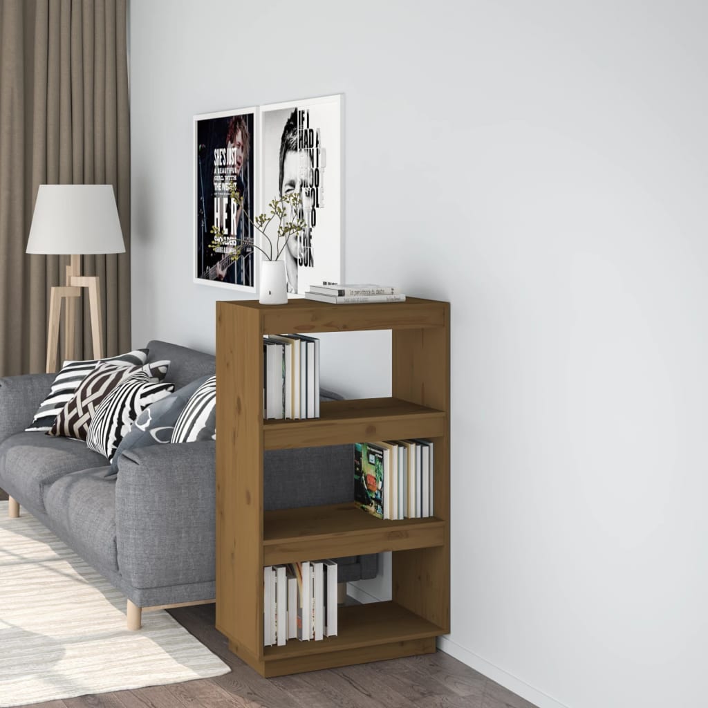 Boekenkast/Kamerscherm Grenenhout 60 x 35 x 103 cm Honingbruin