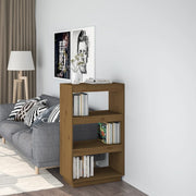 Boekenkast kamerscherm 60x35x103 cm massief grenenhout honingbruin
