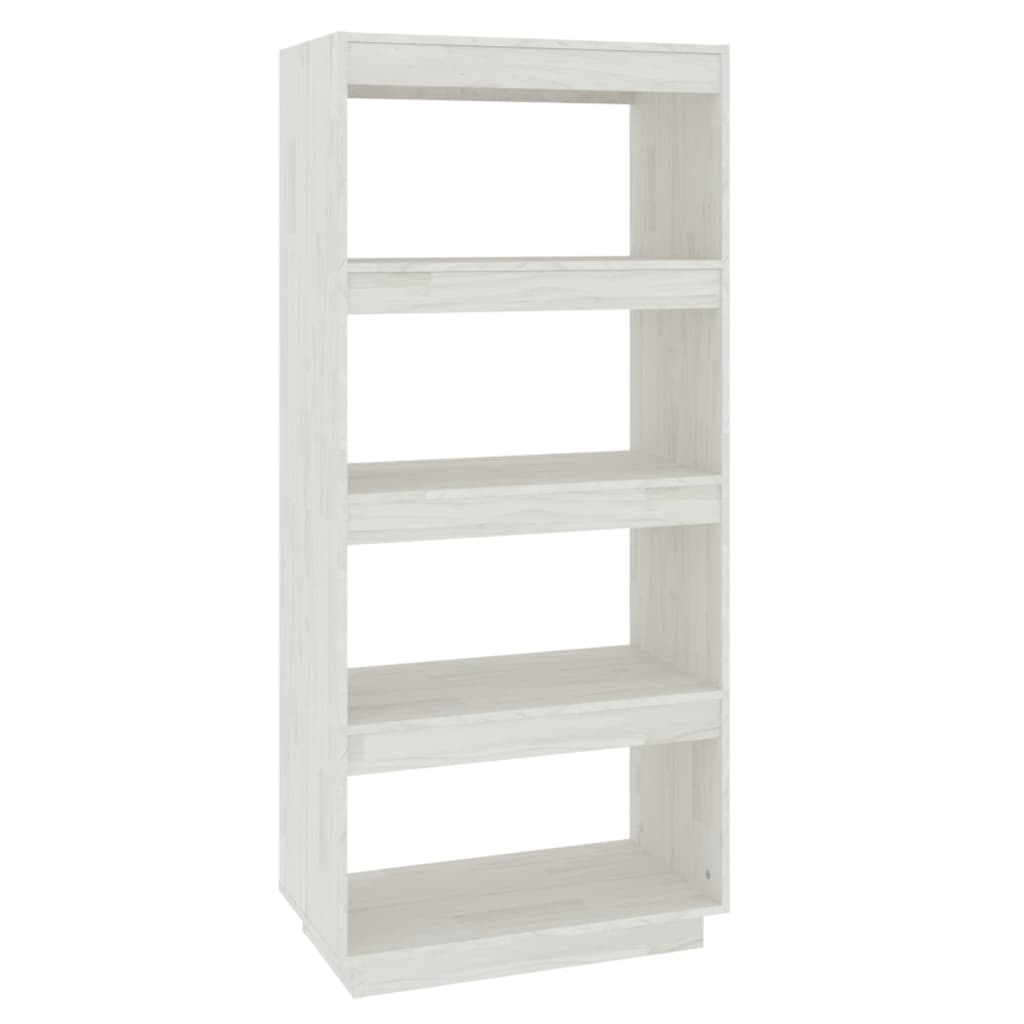 Boekenkast/Kamerscherm Massief Grenenhout 60 x 35 x 135 cm Wit