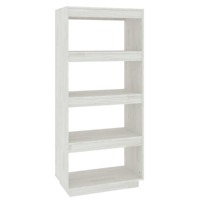 Boekenkast/Kamerscherm Massief Grenenhout 60 x 35 x 135 cm Wit