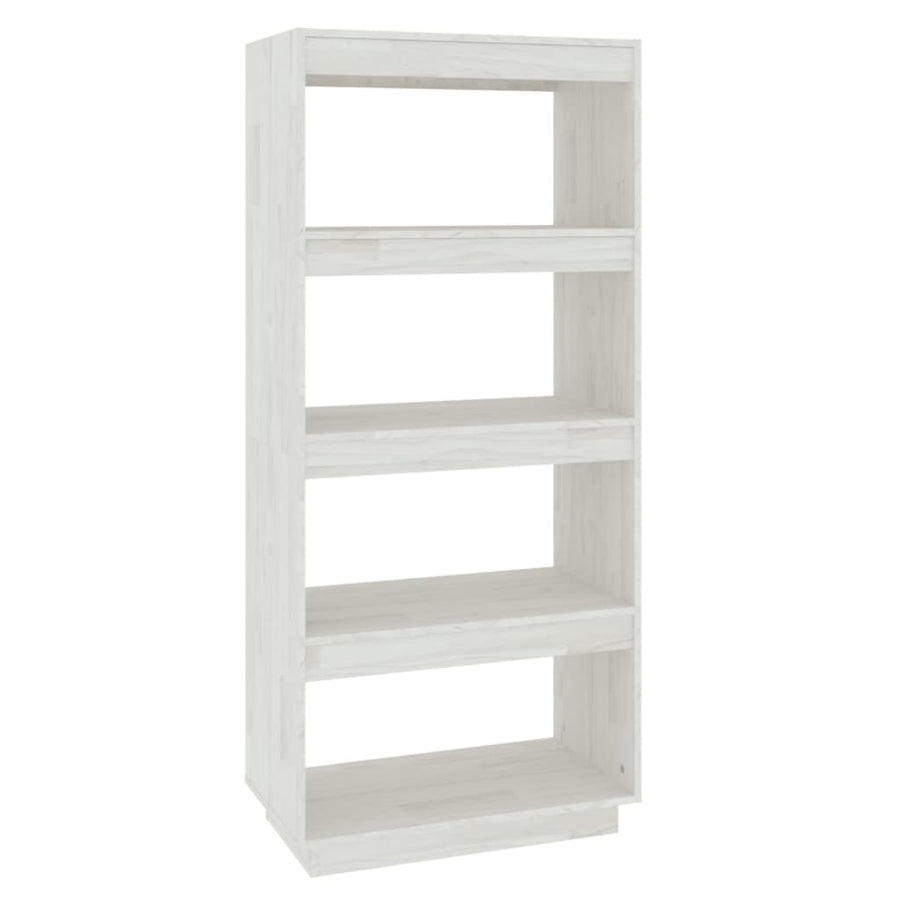 Boekenkast/Kamerscherm Massief Grenenhout 60 x 35 x 135 cm Wit