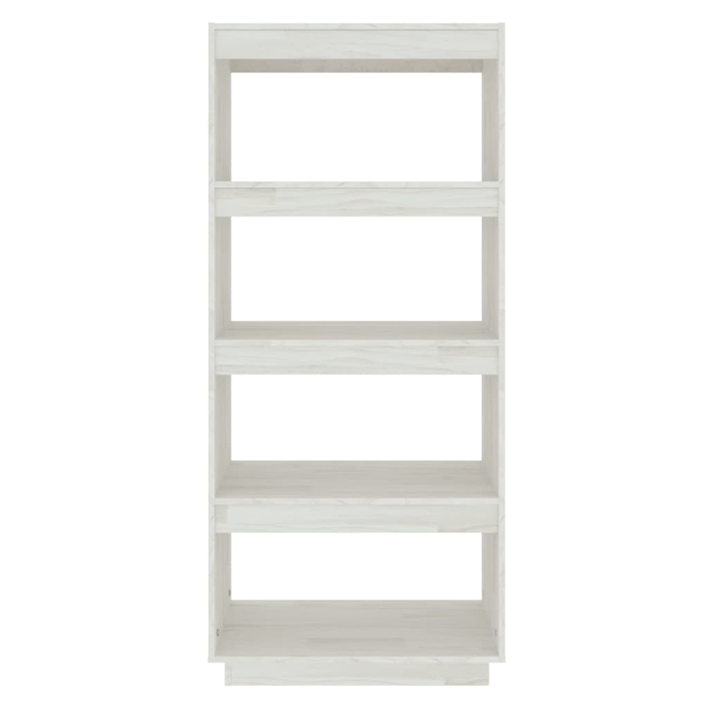 Boekenkast/Kamerscherm Massief Grenenhout 60 x 35 x 135 cm Wit
