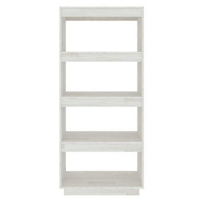 Boekenkast/Kamerscherm Massief Grenenhout 60 x 35 x 135 cm Wit